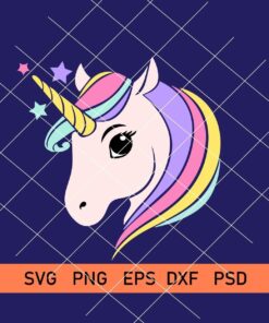 Unicorn head svg