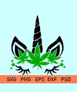 unicorn weed svg