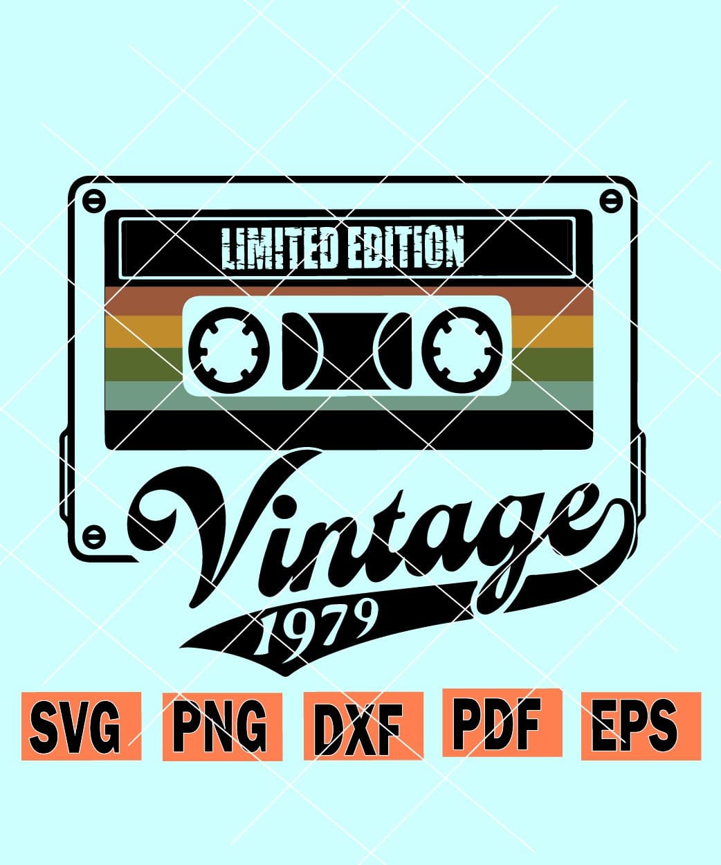 svg and png file digital download, Retired since  1979 Vintage 1979 svg 1979 Birthday Retro svg vintage 1979