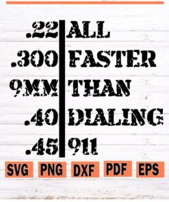 All Faster Than Calling 911 svg