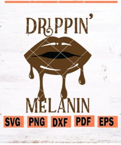 Dripping melanin svg