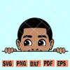 peek a boo boy svg