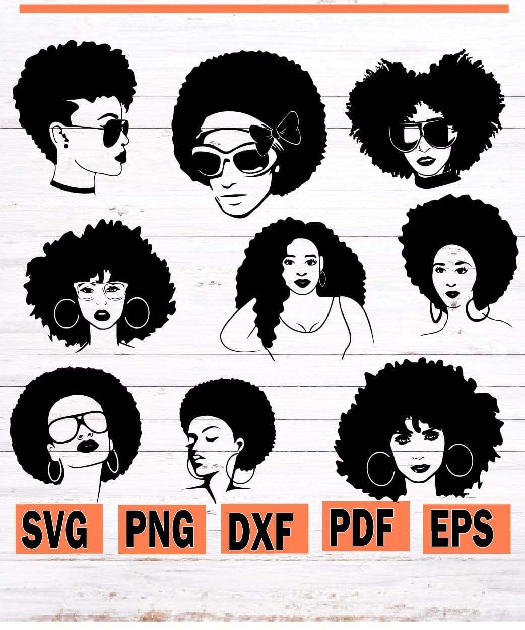 Black Woman Svg Black Girl Magic Svg Eps Afro Woman Svg Its The