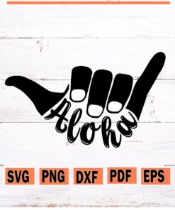 Aloha shaka hand svg