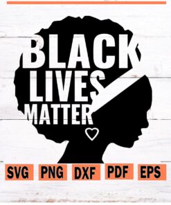 Afro black lives matters svg