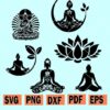 Buddha yoga svg
