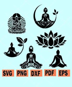 Buddha yoga svg