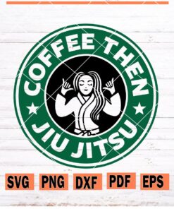 Coffee then Jiu Jitsu svg