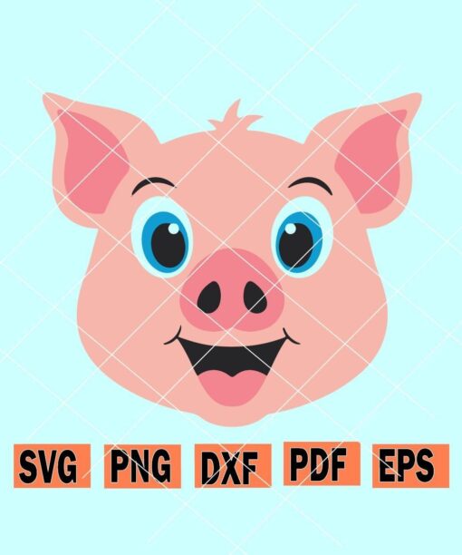 Pig Face Svg