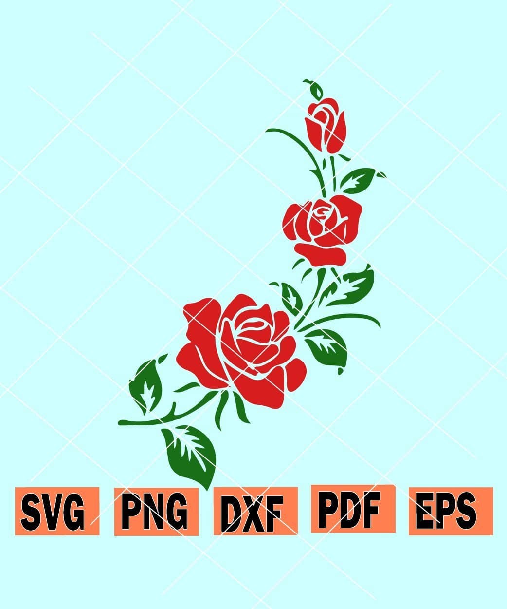 Rose svg, roses vector, roses logo, roses vine flower svg, rose