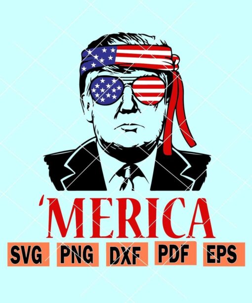 Donald Trump 4th of July svg