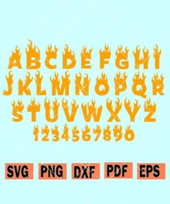 Fire font svg