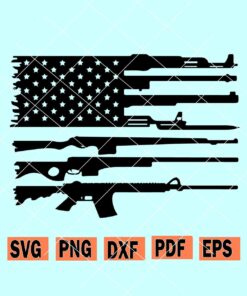 Rifle flag svg