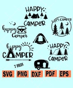 Happy camper svg bundle, Happy camper svg, Happy camper svg file, Happy camper svg free, Happy camper svg flowers, happy camper svg bundle, Camping Bundle SVG, Camping SVG, Camp SVG, Happy Camper Svg, Happy camper svg bundle, Let the Adventure Begin Svg, Camp Life Svg, Camping Quote, Camp Sayings svg