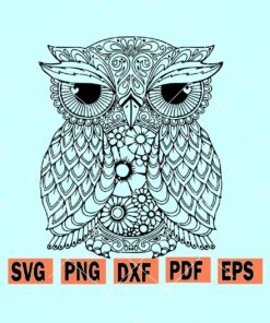 Owl Mandala SVG