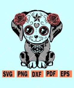 Skull dog svg