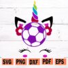 Soccer unicorn svg