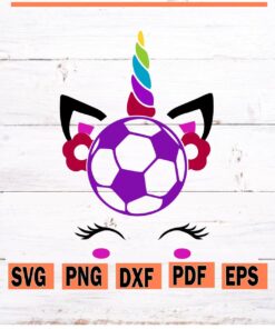 Soccer unicorn svg