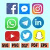 Social media icons svg