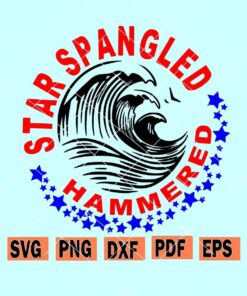 Star Spangled Hammered SVG