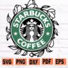 starbucks cup flower svg