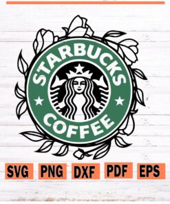 starbucks cup flower svg