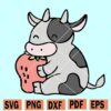 Strawberry cow svg