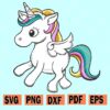 Unicorn with wings svg