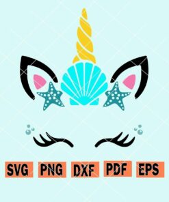 unicorn mermaid svg