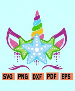Mermaid Unicorn SVG free
