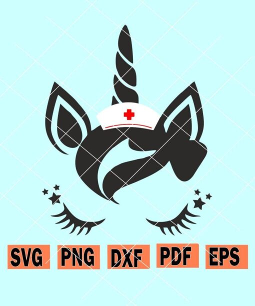 Unicorn nurse svg