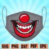 Clown face mask svg