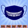 Face Mask with Fangs svg