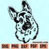 German shepherd svg
