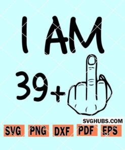 I am 39 plus one SVG
