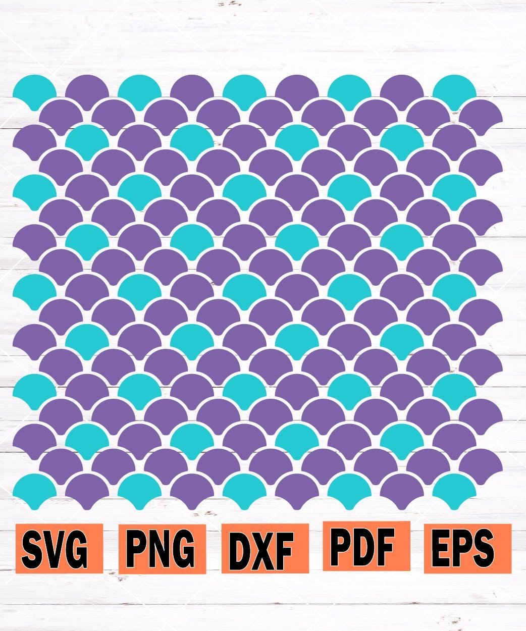 Mermaid Scale Pattern Svg