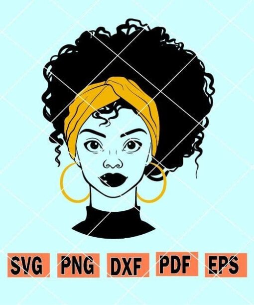 Afro Woman SVG