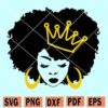 Afro queen SVG