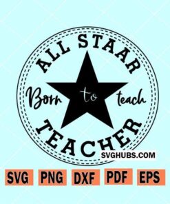 Converse All Star teacher SVG