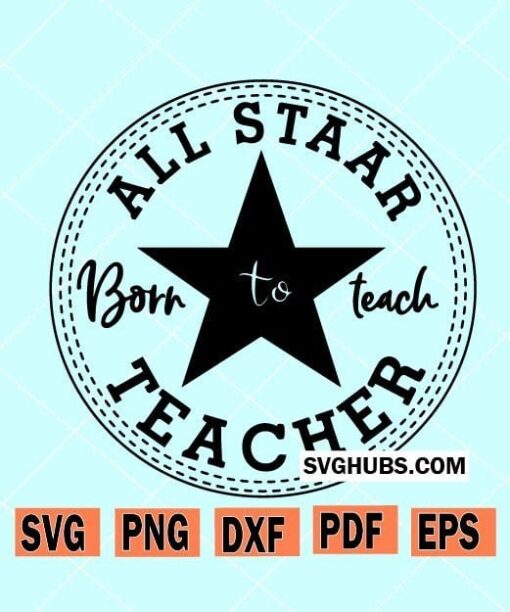 Converse All Star teacher SVG