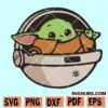 Baby Yoda on board SVG