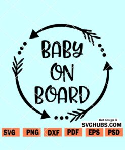 Baby On Board SVG