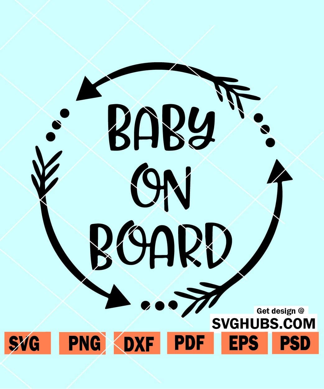 Baby On Board Svg