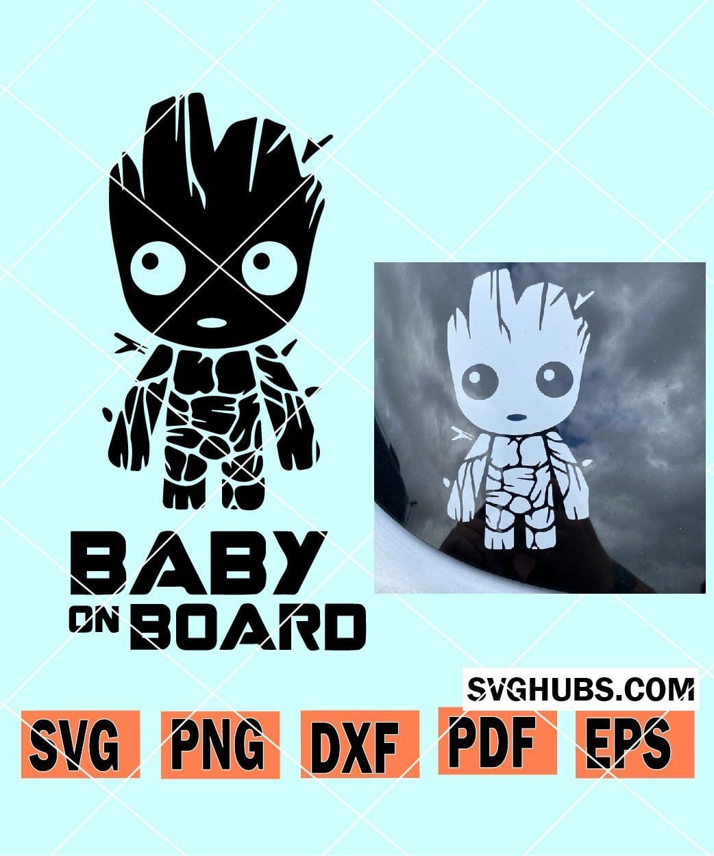 Download Baby On Board Svg Baby On Board Svg Cut Files For Cricut Svg Hubs