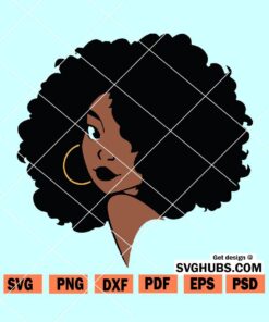 Afro woman SVG