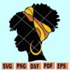 African woman with turban svg
