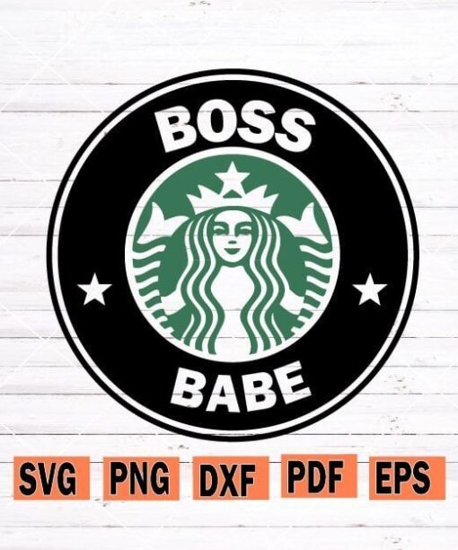 Starbucks boss babe SVG