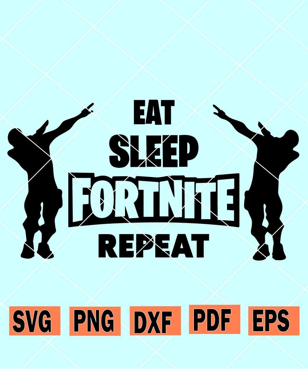 Eat Sleep Fortnight Repeat Svg Svg Hubs - eat sleep roblox repeat