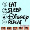 Eat Sleep Disney Repeat SVG