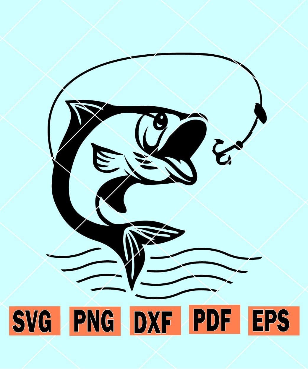 Fishing pole svg, fishing svg, bass fishing svg, Fishing Dad svg, Weekend  hooker svg, Father's Day svg